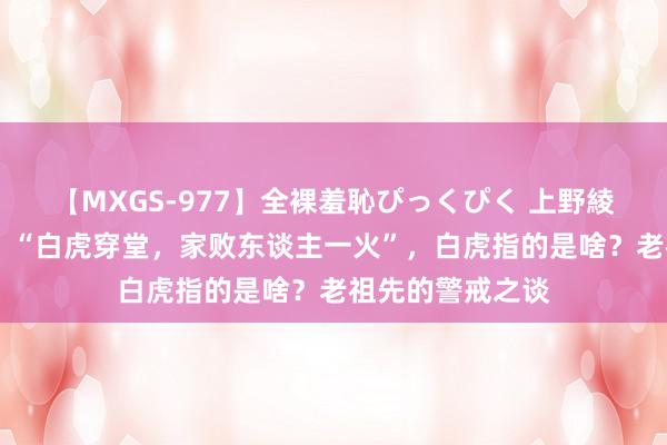 【MXGS-977】全裸羞恥ぴっくぴく 上野綾（雪菜） 俗话：“白虎穿堂，家败东谈主一火”，白虎指的是啥？老祖先的警戒之谈