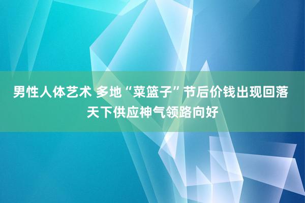 男性人体艺术 多地“菜篮子”节后价钱出现回落 天下供应神气领路向好