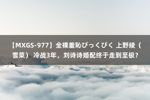 【MXGS-977】全裸羞恥ぴっくぴく 上野綾（雪菜） 冷战3年，刘诗诗婚配终于走到至极？