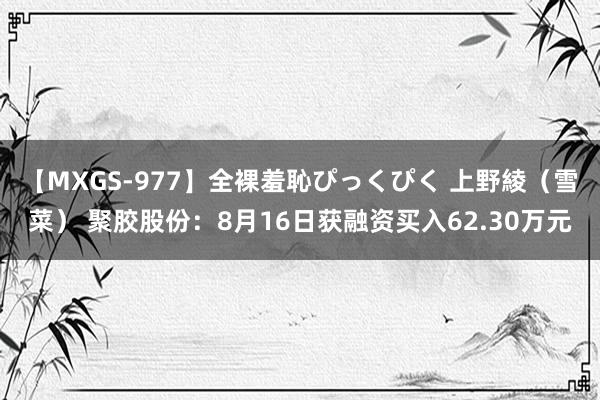 【MXGS-977】全裸羞恥ぴっくぴく 上野綾（雪菜） 聚胶股份：8月16日获融资买入62.30万元